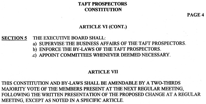 Taft Peospectors Constitution -4